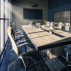 Meeting Room Interior in Design (detail) - 3D Visualization