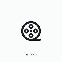 Film roll vector icon. Premium quality.