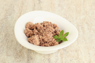Canned tuna fish for salad