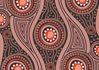 Aboriginal dot design background