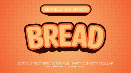 Editable Text Effect - Bread Texture Effect