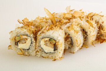 Japanese tradtional roll with eel