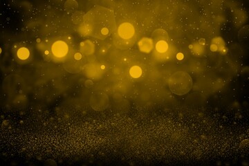 orange nice shiny glitter lights defocused bokeh abstract background with falling snow flakes fly, festive mockup texture with blank space for your content