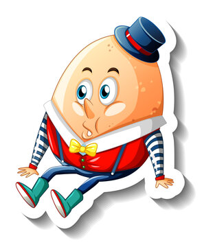 Humpty Dumpty Egg cartoon character