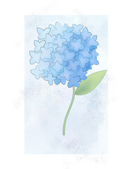 blue clover watercolor, perfect for art print,background, tshirt, etc