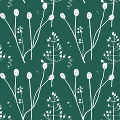 Flower dreaming. Set of seamless patterns.