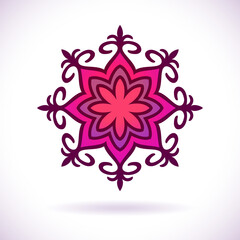Kazakh national ornament, Isolated design element, Vector illustration