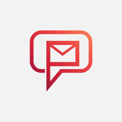 Chat Mail Icon in Vector