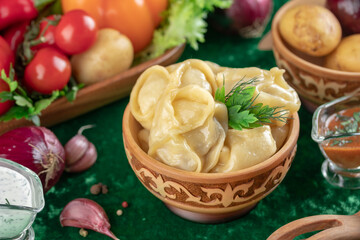 Oriental national traditional dumplings 
