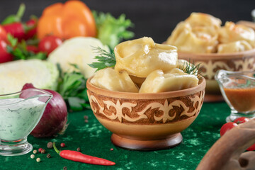 Oriental national traditional dumplings 