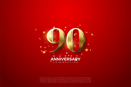 90th Anniversary Background Illustration.