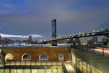 Night Sky and night bridge
