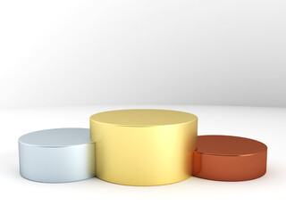 3D空間の中の表彰台