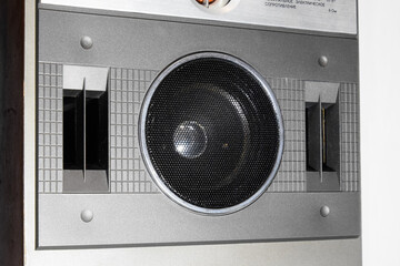Music speaker on speaker. speaker system is vintage. © eleonimages