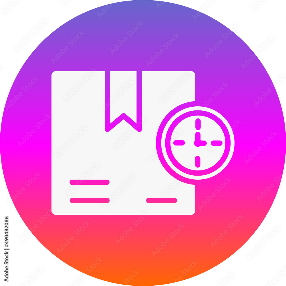 Sticker Clock Icon