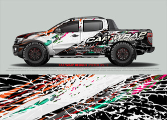 car graphic background vector. abstract lines vector with modern camouflage design concept  for truck and vehicles graphics vinyl wrap