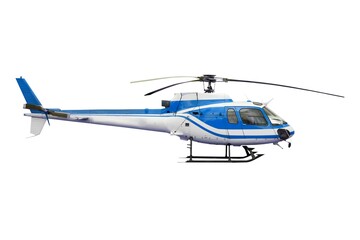 Helicopter landing on white background. © Bluesky60