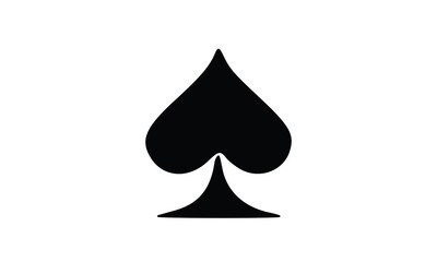 Fototapeta premium Spade playing card symbol game