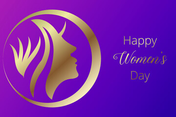 International Women's day celebration greeting background design