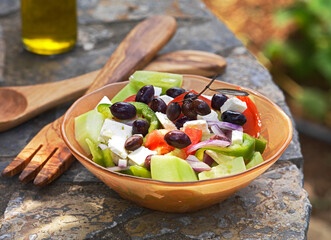 grreek salad called salad of villagers - 490490060