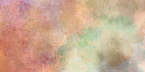 Abstract watercolor painting and abstract red,brown,green and white background or Christmas background with bright tuxture.