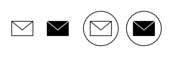 Mail icons set. email sign and symbol. E-mail icon. Envelope icon