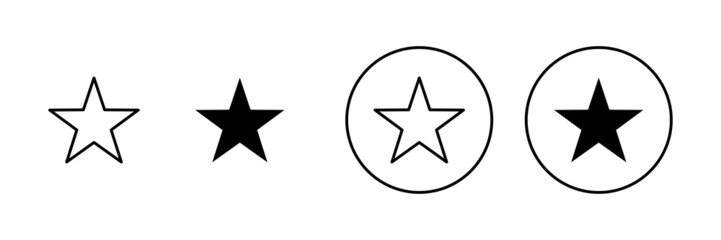 Obraz premium Star Icons set. rating sign and symbol. favourite star icon