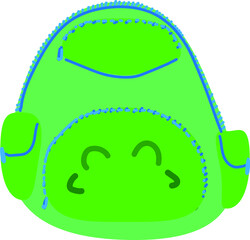 Green frog backpack