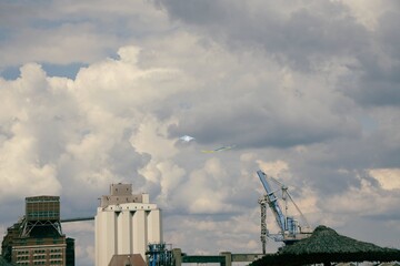 factory and smoke