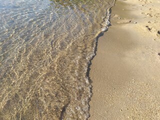sand and water