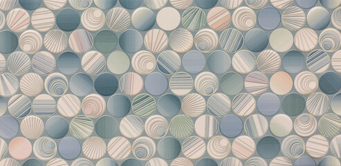 abstract seamless mosaic pattern, ceramic tile for interior	