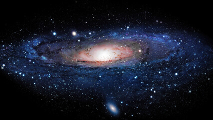 Galaxy M31 in the constellation of Andromeda. Andromeda Galaxy. Elements of this picture furnished...