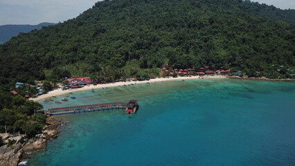 Drone footage from Perhentian Islands in Malaysia