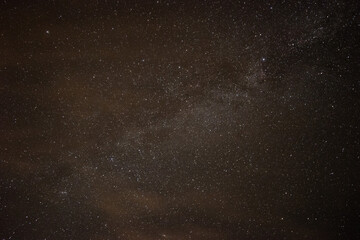 Starry night long exposure photography in Sweden