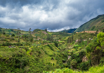 Wild landscape in the Chachapoyas, Chile