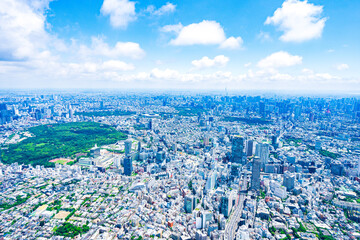 渋谷・青山・六本木・空撮写真