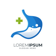 Stomach care illustration suitable for medical design project as an icon, logo or landing page illustration