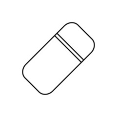 Eraser icon in line style