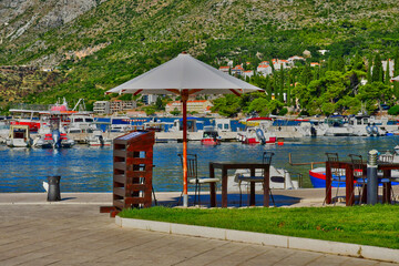 Cavtat, Croatia- september 3 2021 : picturesque city in summer