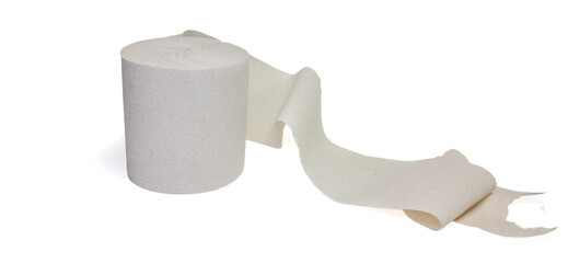 Toilet paper isolated on a white background