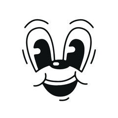 old cartoon mascot character elements. different clipart, faces, limbs. character creator for vintage retro logos and branding. isolated vector illustrations