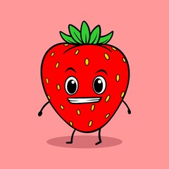 litle strawberry cartoon for commercial use