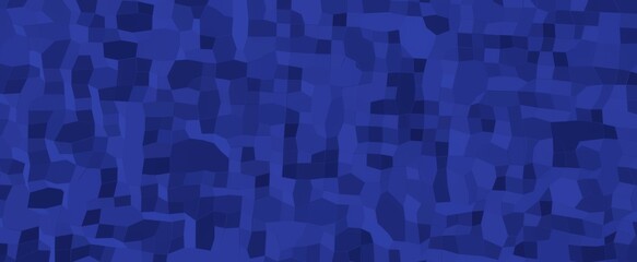 Polygonal blue mosaic background. Geometric tracery from 3d render of crystalline digital textures. Futuristic maze of abstract polygon tiles for colorful interior