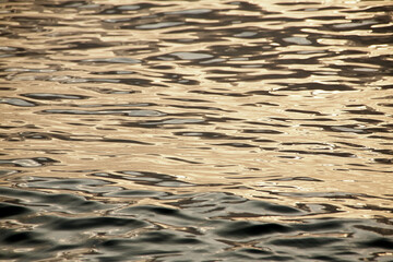 Abendrot, Meer, Wasser, Wellen, Struktur, Textur.