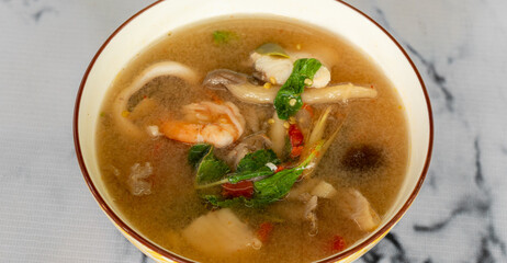 Mixed Thai Food inc., Stir Fried vegetables, spicy salads and pork dishes