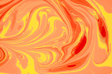 Marbling designs of various colors.