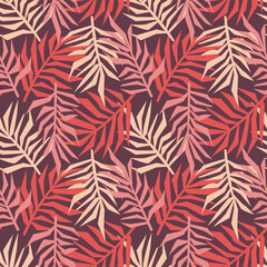 Vector seamless pattern with floral pattern. Boho colors, pastel colors. For printing on fabrics and clothes. For wall design. Poster for the interior, postcard, congratulation. in hand drawn style