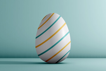 Easter eggs on soft color background
