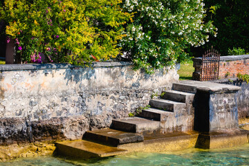 stairway into the lake