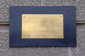 Gold Plaque Wall
